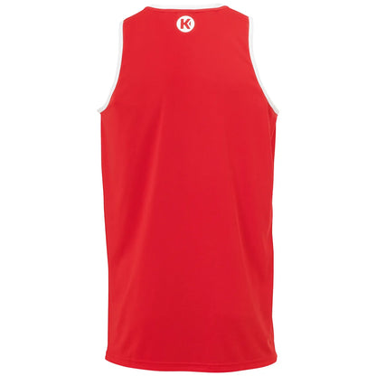 Kempa Tanktop Player Unisex rot-weiss Rücken 
