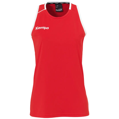 Kempa Tanktop Player Damen rot-weiss Front 