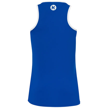 Kempa Tanktop Player Damen royal-weiss Rücken 