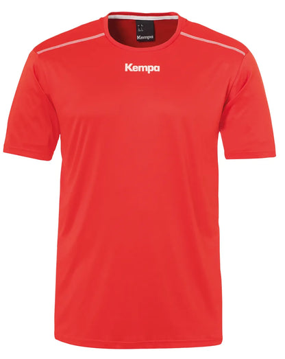 Kempa Poloshirt Poly Kinder rot Front 