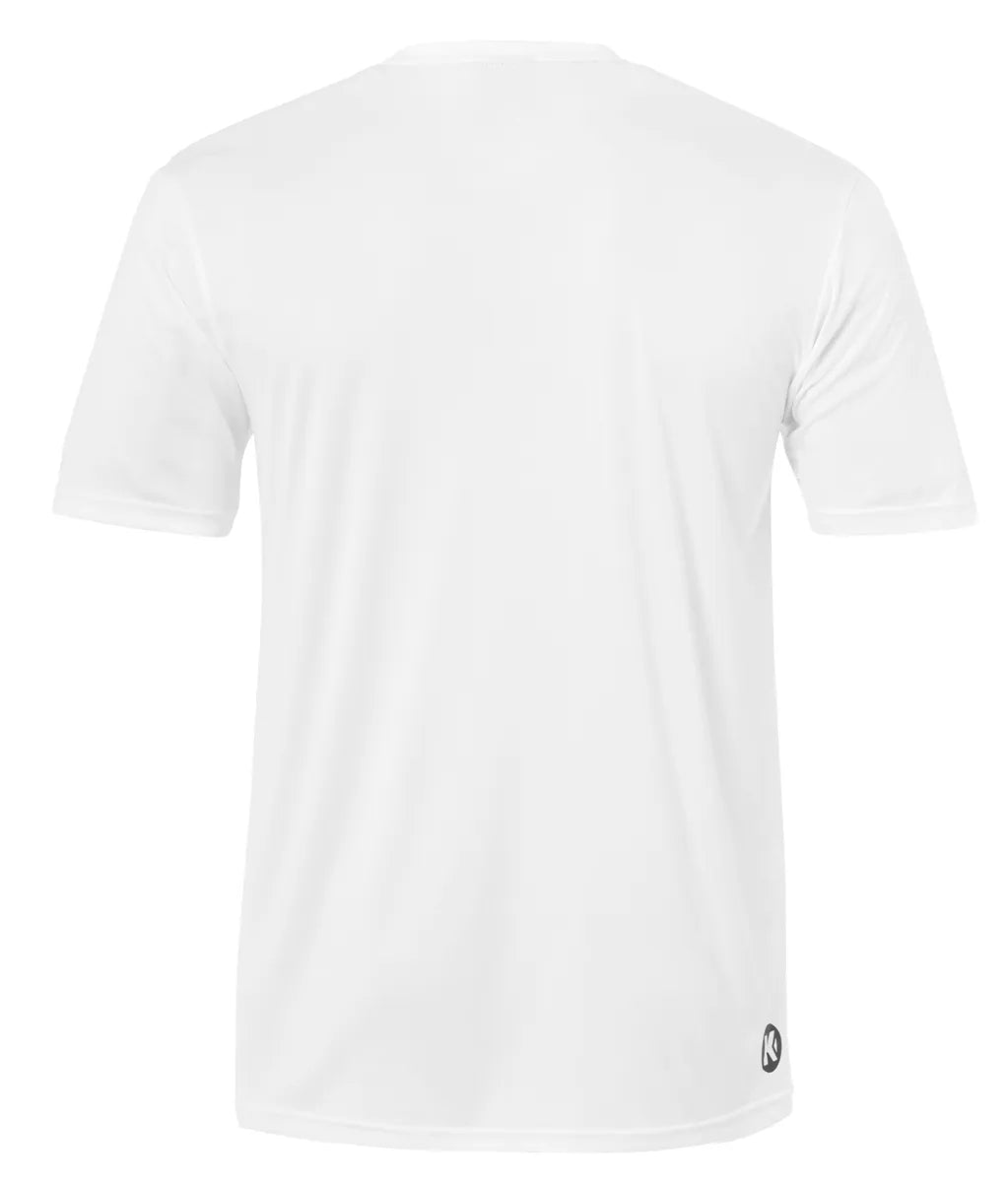 Kempa Poloshirt Poly Kinder weiss Rücken #farbe_weiss
