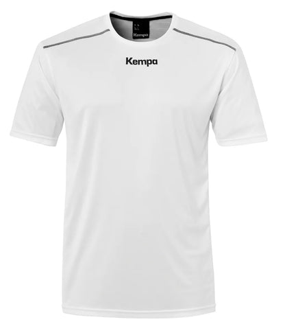 Kempa Poloshirt Poly Kinder weiss Front 