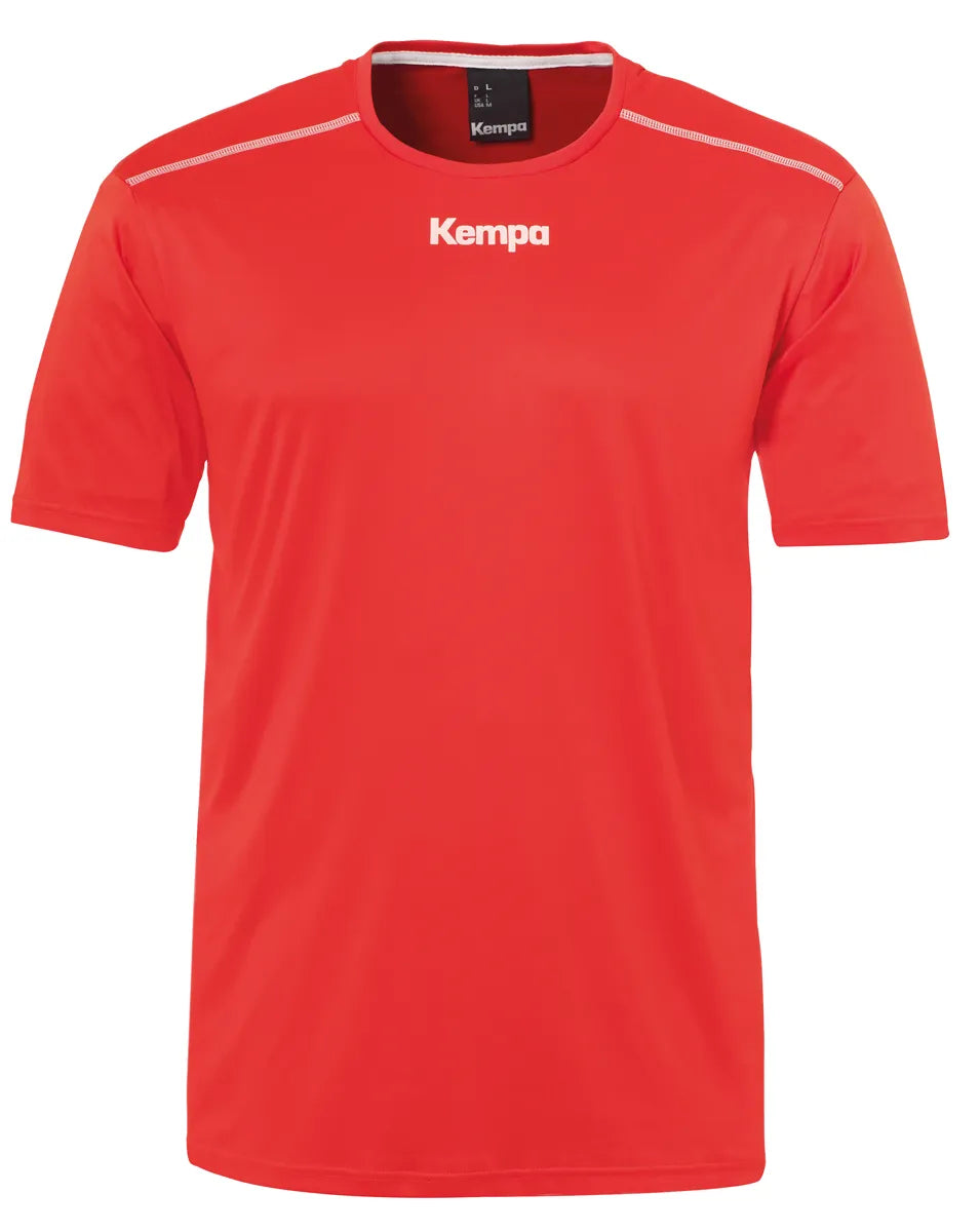 Kempa Poloshirt Poly Unisex rot Front 