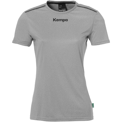 Kempa Poloshirt Poly Damen dark-grau-melange Front 