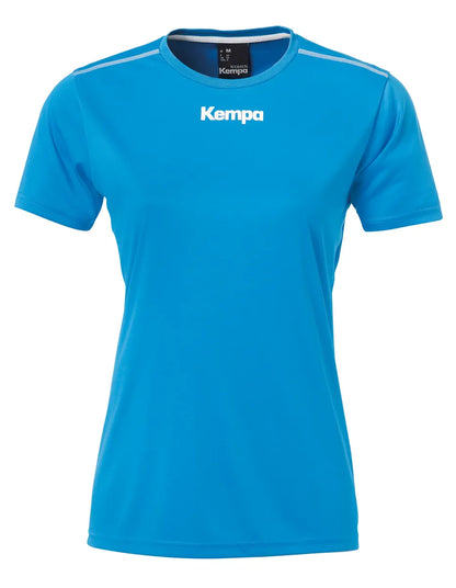 Kempa Poloshirt Poly Damen kempablau Front 