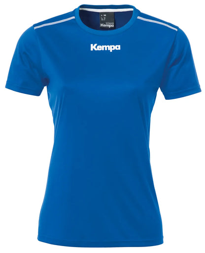 Kempa Poloshirt Poly Damen royal Front 