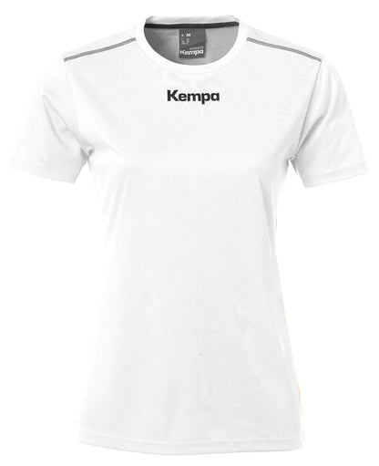 Kempa Poloshirt Poly Damen weiss Front 