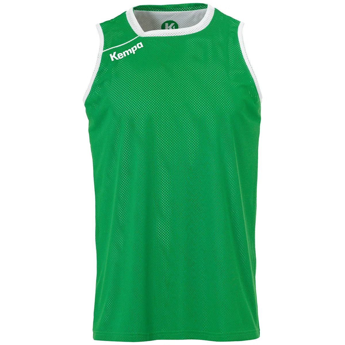 Kempa Tanktop Reversible Unisex gruen-weiss Front 