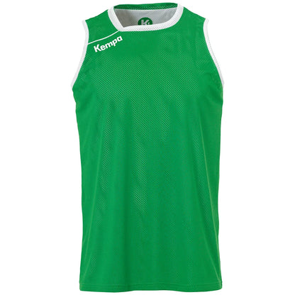 Kempa Tanktop Reversible Kinder gruen-weiss Front 