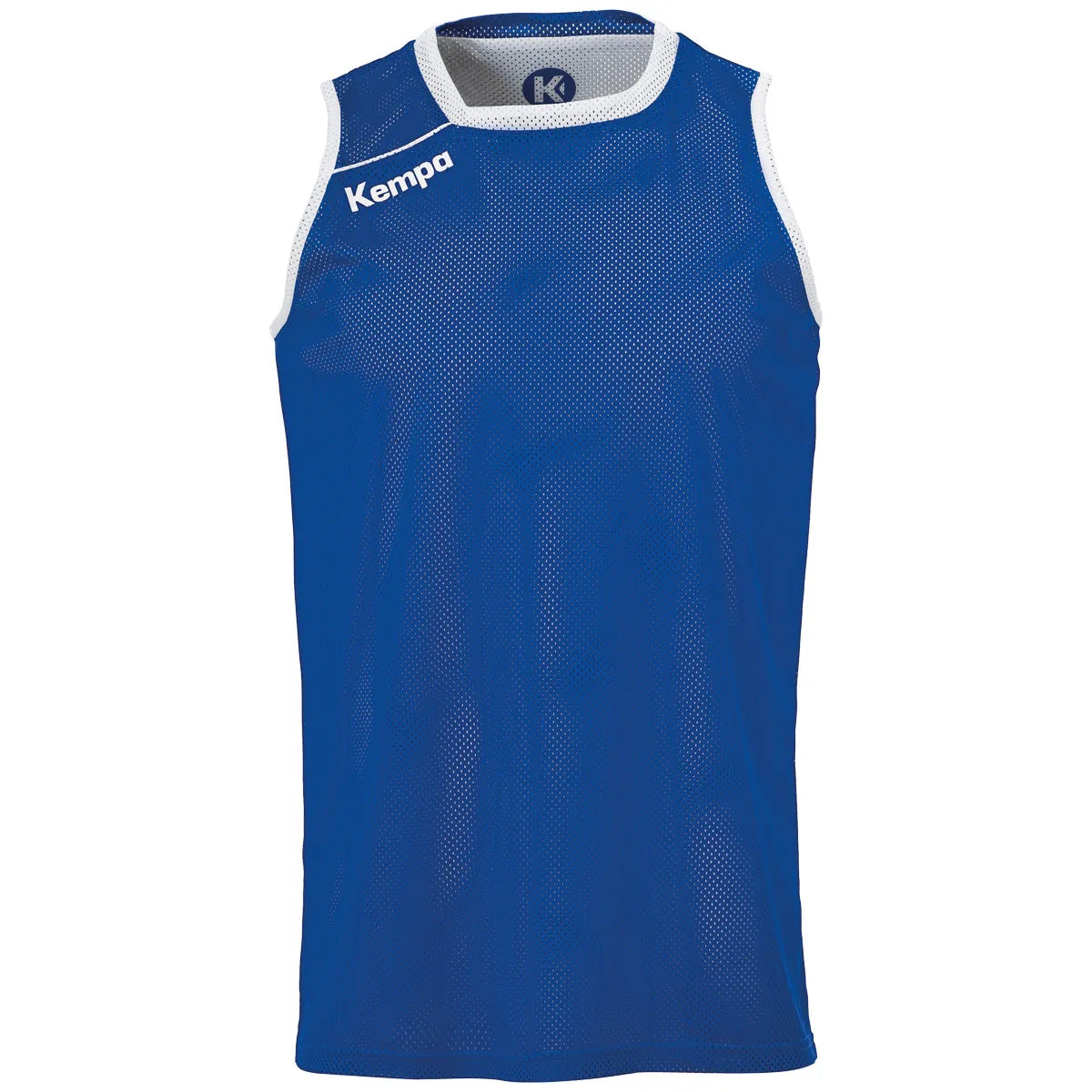 Kempa Tanktop Reversible Kinder royal-weiss Front #farbe_royal-weiss