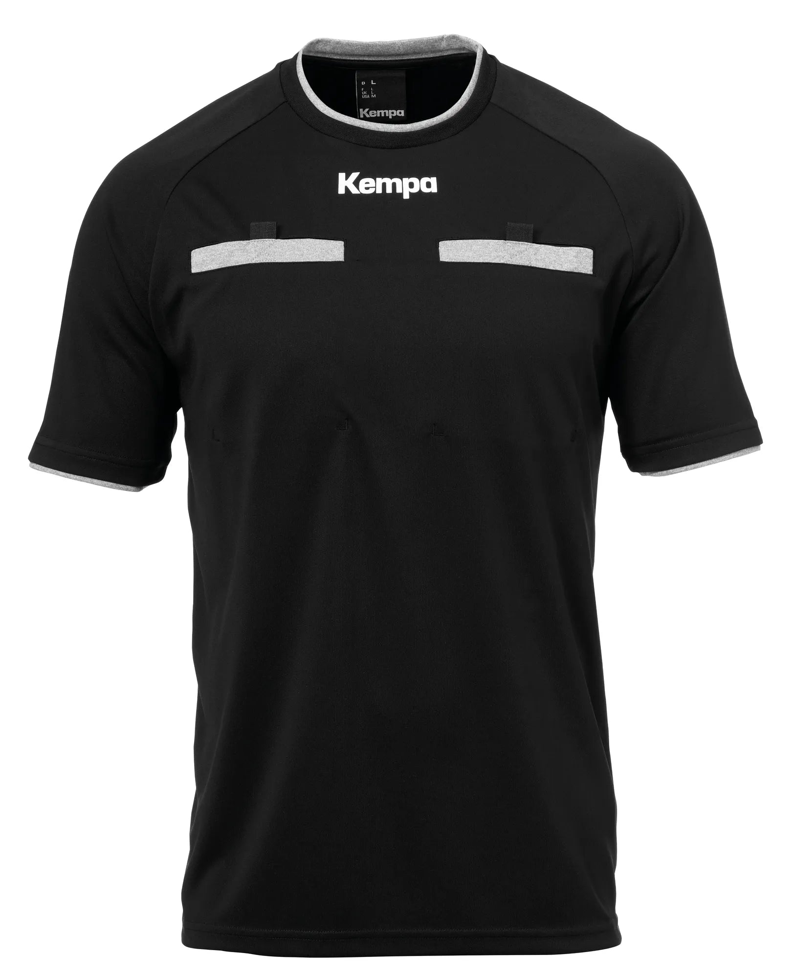 Kempa Schiedsrichter Trikot Kinder schwarz Front #farbe_schwarz