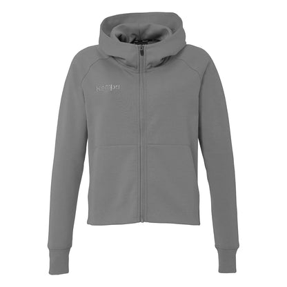 Kempa Kapuzenjacke STMNT Damen steingrau Front 
