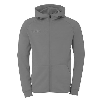 Kempa Kapuzenjacke STMNT Unisex steingrau Front 