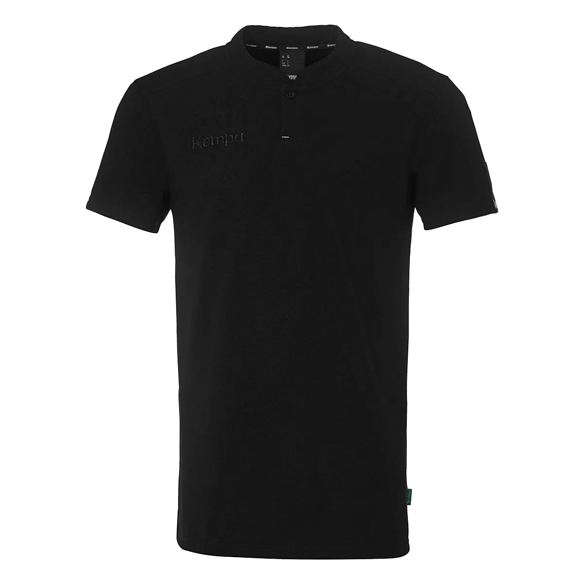 Kempa Poloshirt STMNT Unisex schwarz Front #farbe_schwarz