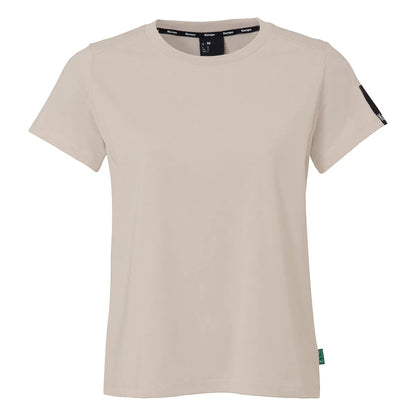 Kempa T-Shirt STMNT Cotton Kurzarm Damen beige Front 