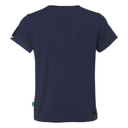 Kempa T-Shirt STMNT Cotton Kurzarm Damen marine Rücken 