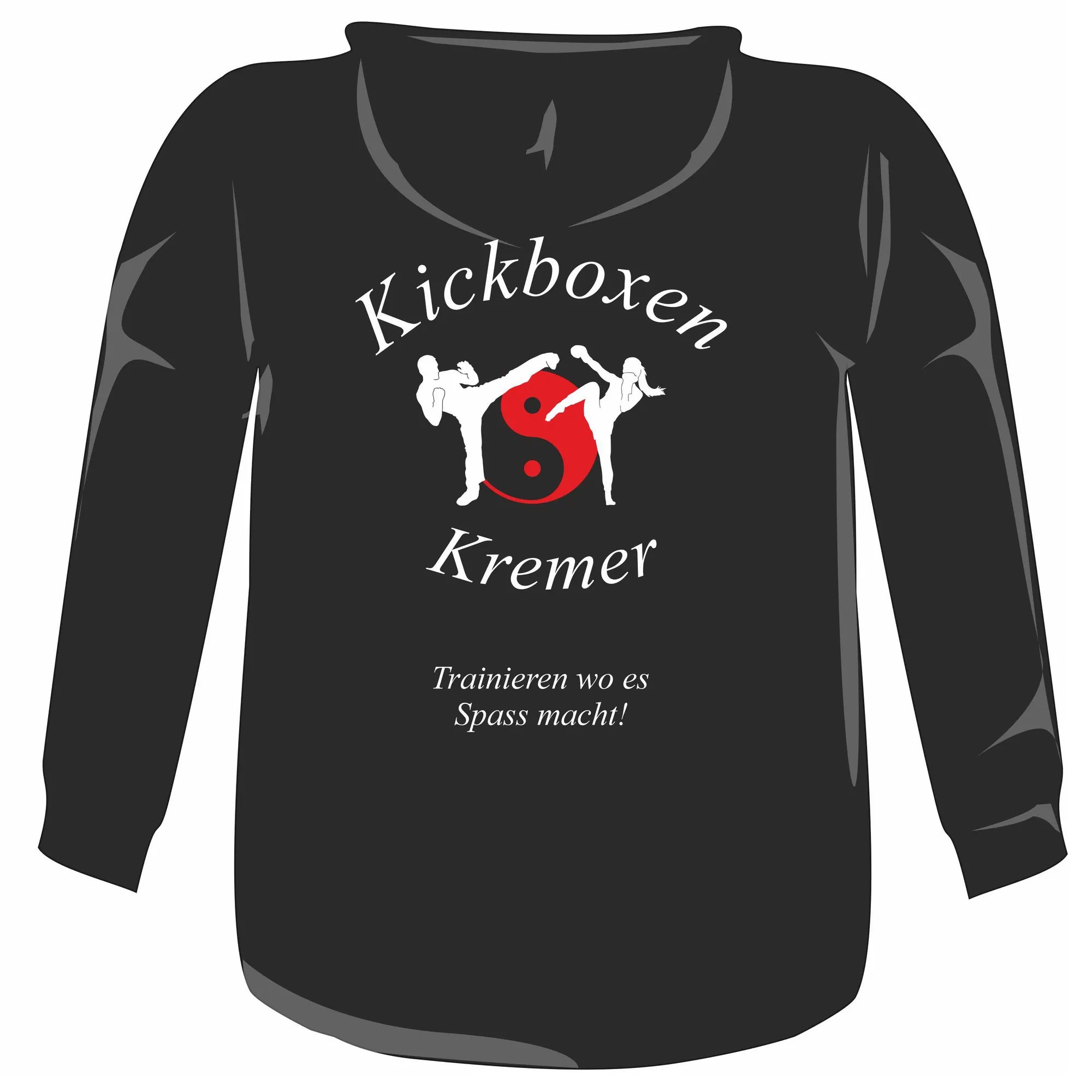 BIGTIME Kremer Kickboxen ZipJacke mit Kapuze Herren Rücken