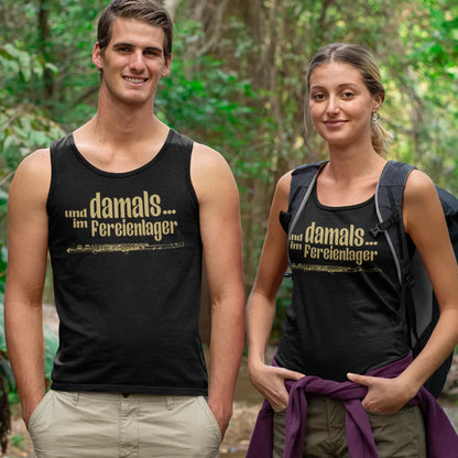 BIGTIME Ferienlager Tanktop Schwarz - Damals im Ferienlager Front