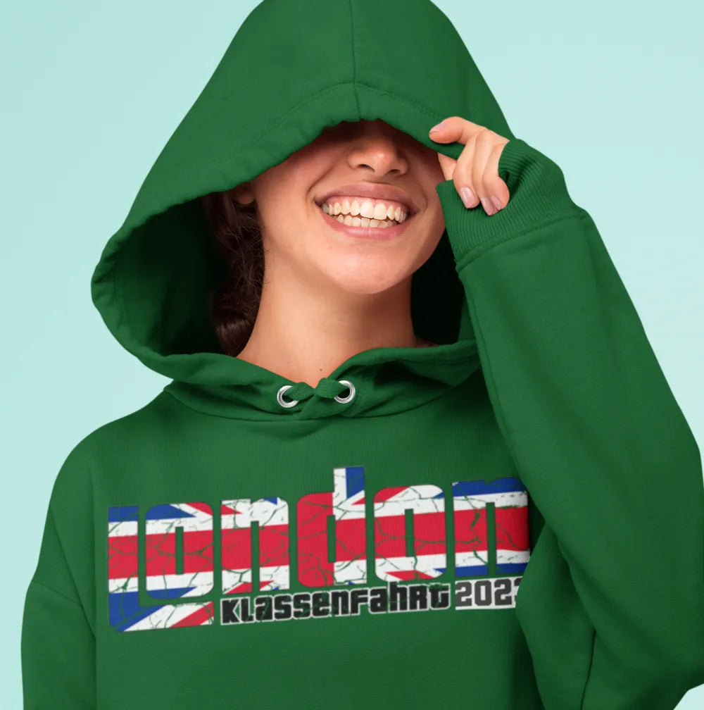 BIGTIME Klassenfahrt "LONDON" Kapuzenpullover Front