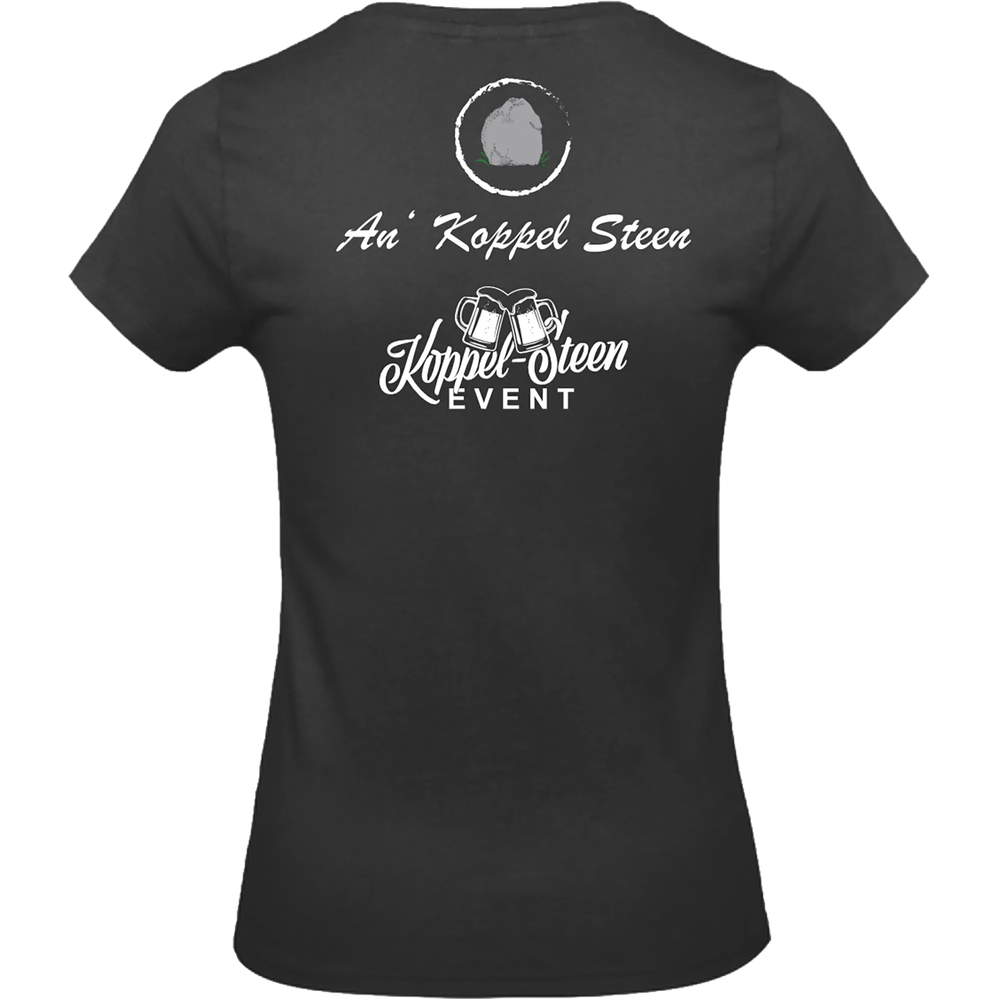 BIGTIME Koppel Steen | T-Shirt Damen schwarz Rücken