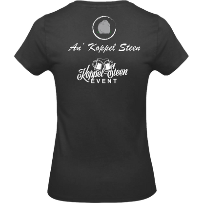 BIGTIME Koppel Steen | T-Shirt Damen schwarz Rücken