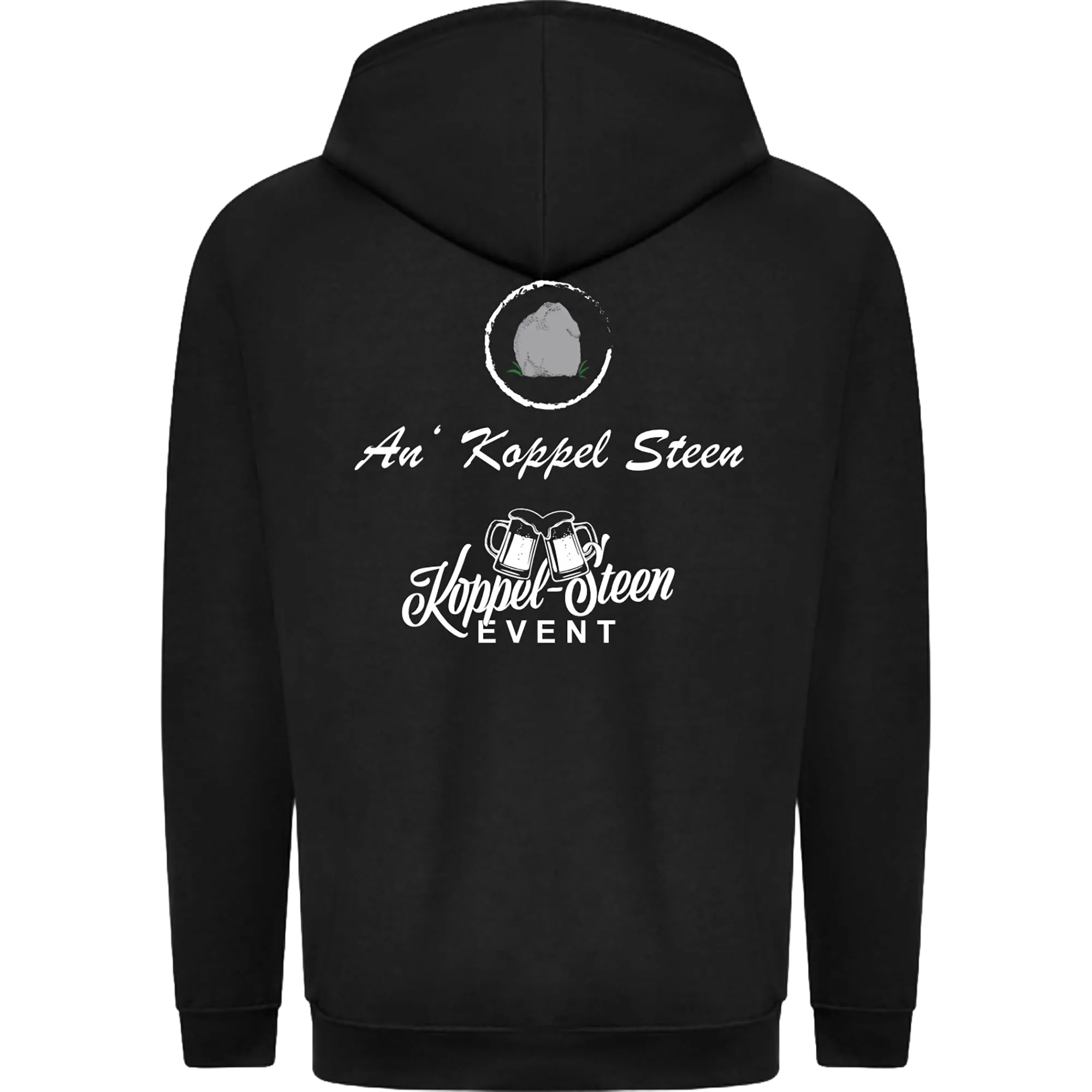 BIGTIME Koppel Steen | Hoodie Damen schwarz Rücken