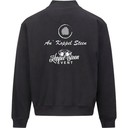 BIGTIME Koppel Steen | Sweat Jacke Herren schwarz Rücken