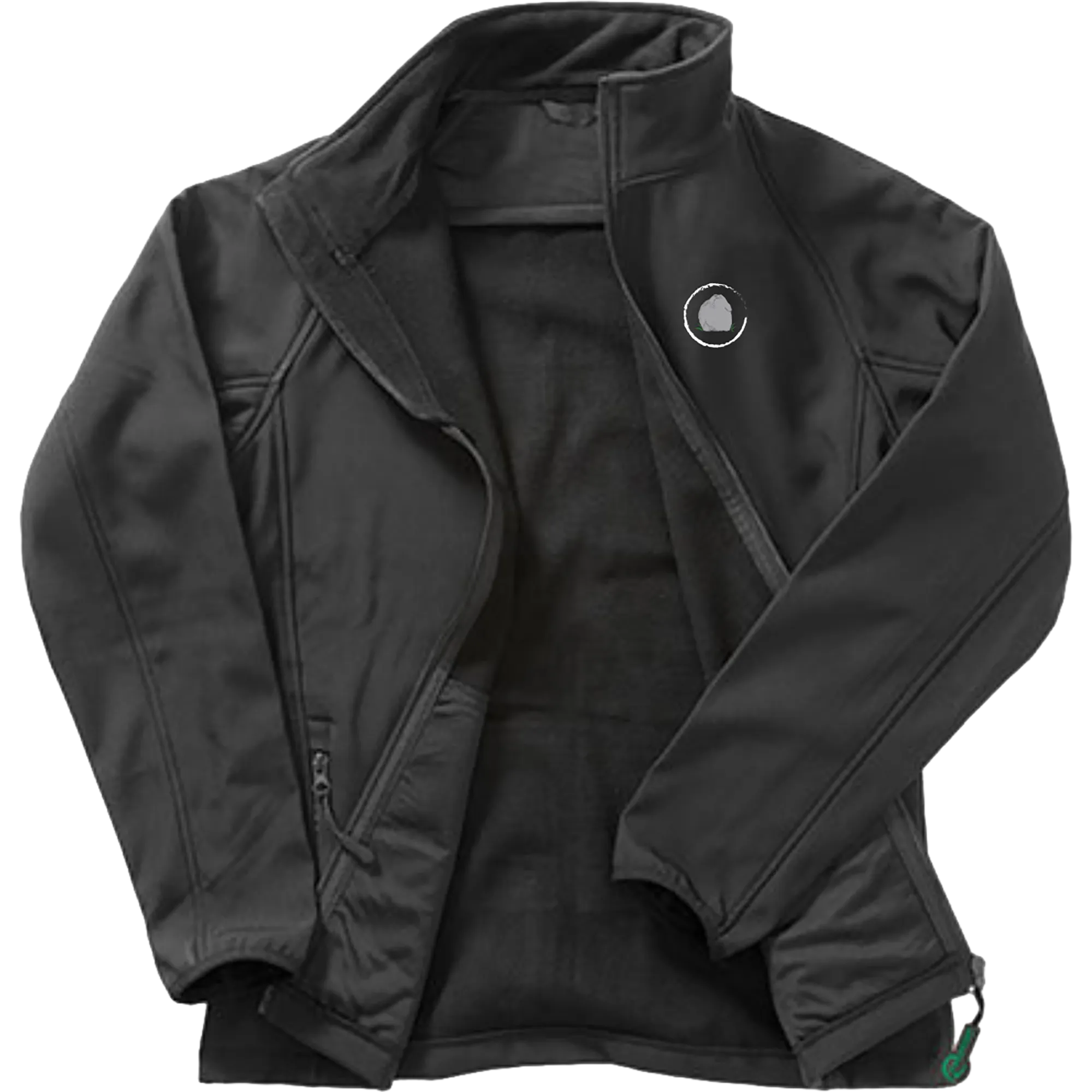BIGTIME Koppel Steen | Softshell Jacke Herren schwarz Rücken