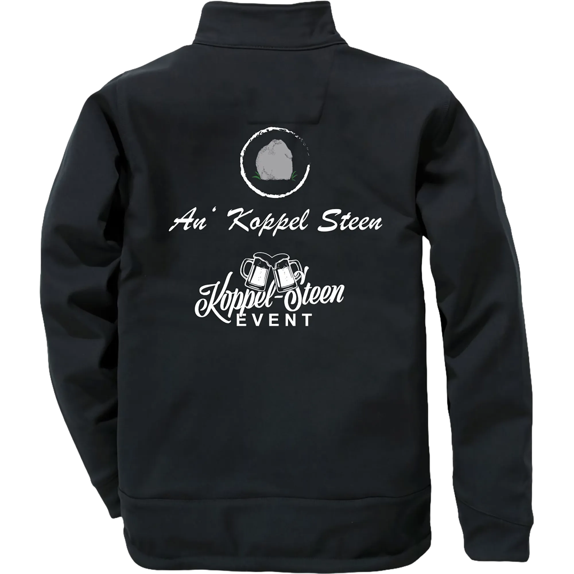 BIGTIME Koppel Steen | Softshell Jacke Herren schwarz Front