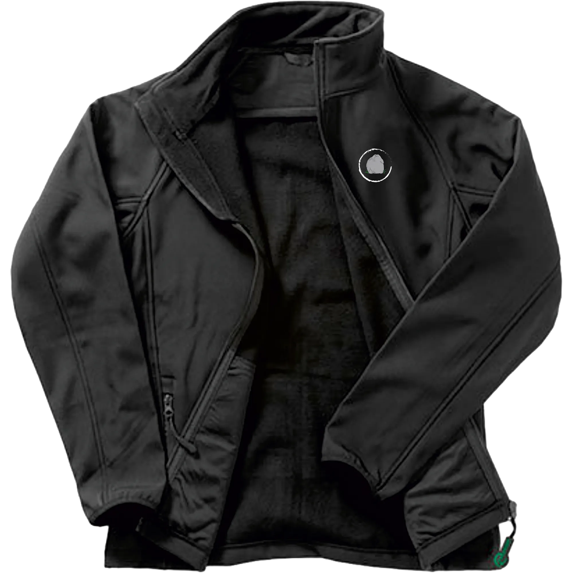 BIGTIME Koppel Steen | Softshell Jacke Damen schwarz Rücken