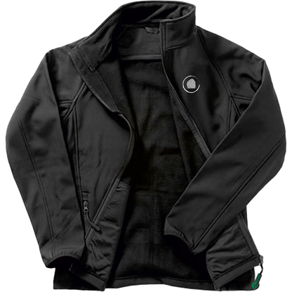BIGTIME Koppel Steen | Softshell Jacke Damen schwarz Rücken