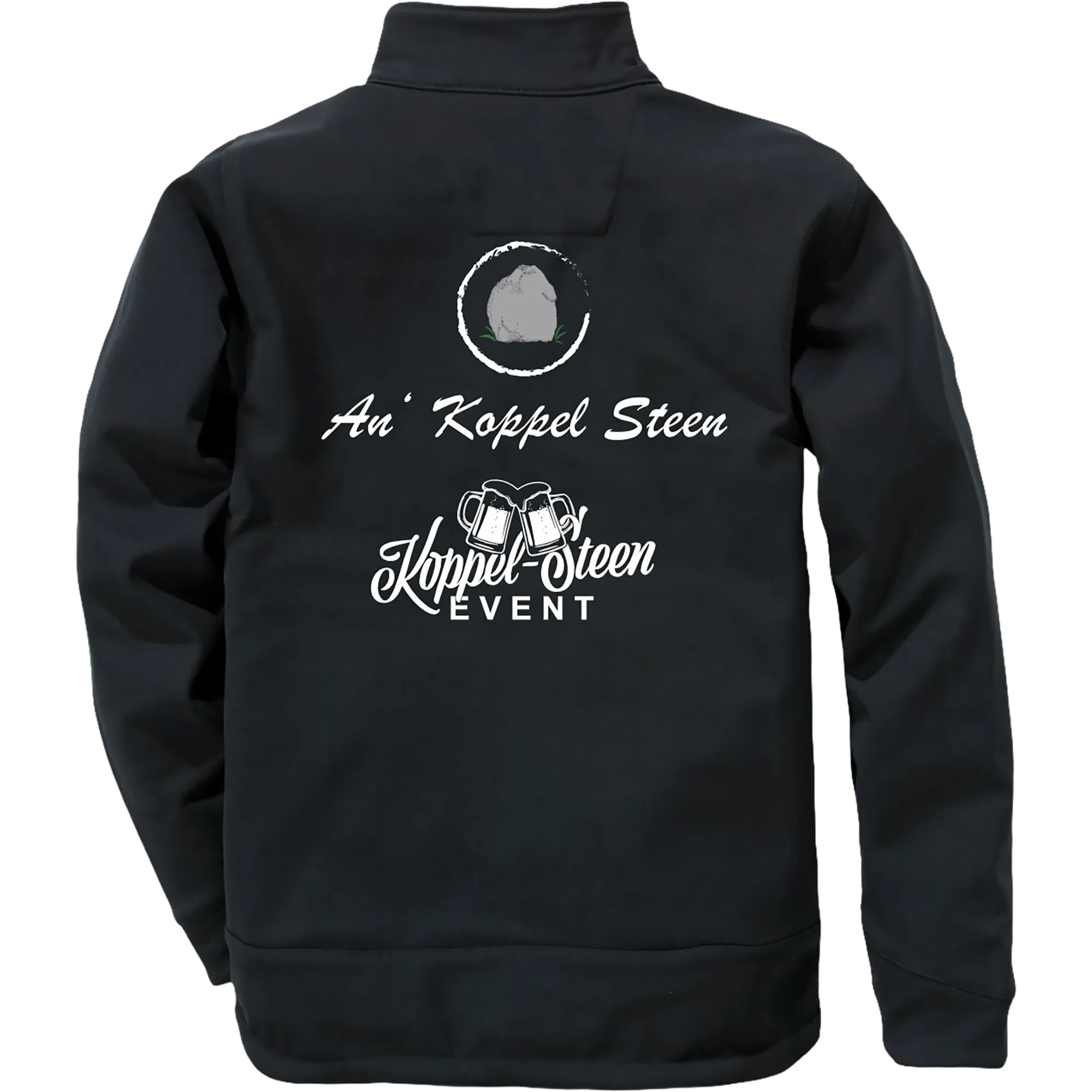 BIGTIME Koppel Steen | Softshell Jacke Damen schwarz Front