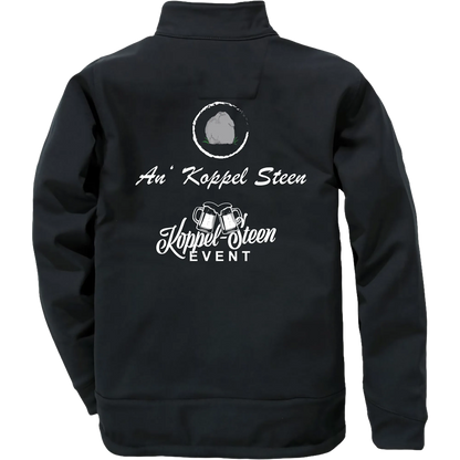 BIGTIME Koppel Steen | Softshell Jacke Damen schwarz Front