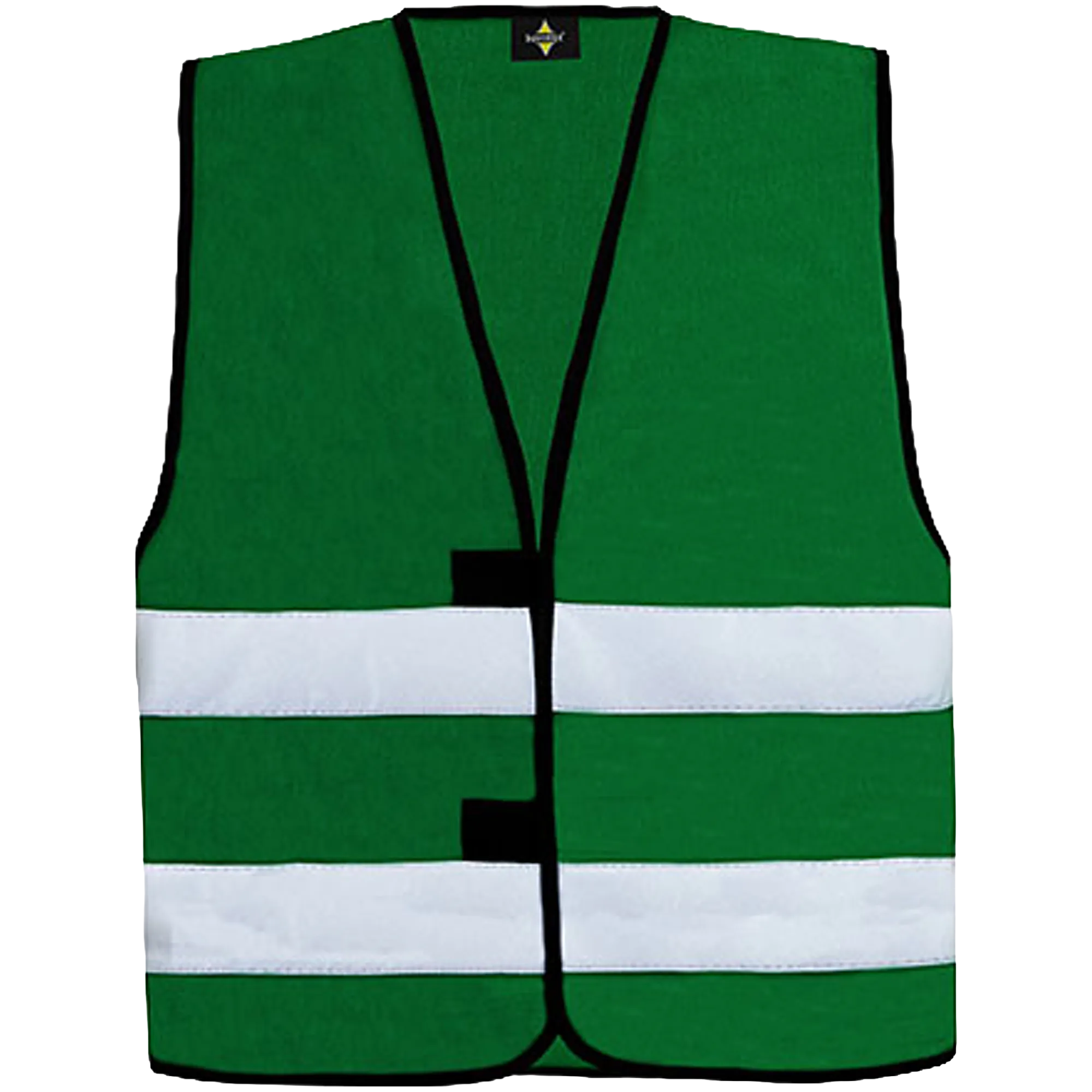 Korntex Warnweste Hi-Vis Functional Aarhus Kinder Forest Green Front #farbe_forest-green