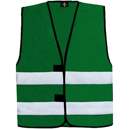Korntex Warnweste Hi-Vis Functional Aarhus Kinder Forest Green Front 