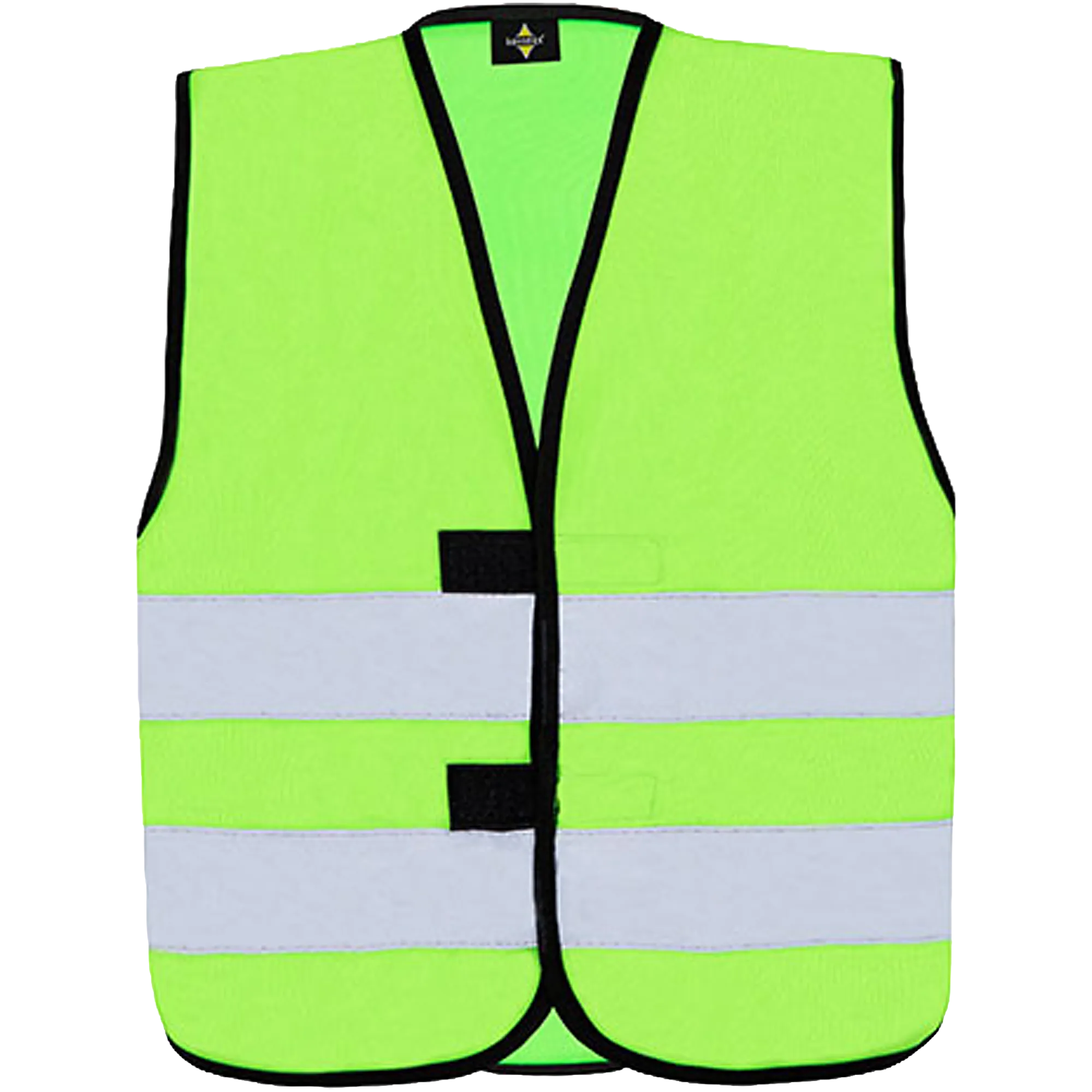Korntex Warnweste Hi-Vis Functional Aarhus Kinder Lime Green Front 