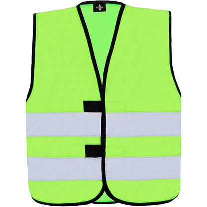 Korntex Warnweste Hi-Vis Functional Aarhus Kinder Lime Green Front 