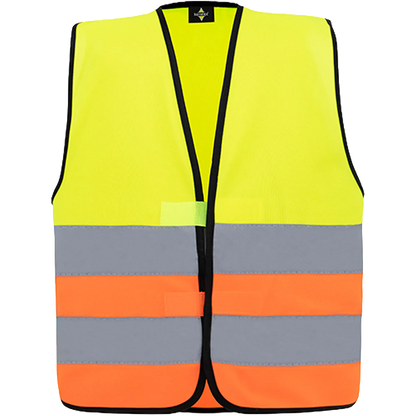 Korntex Warnweste Hi-Vis Functional Aarhus Kinder Yellow / Orange Front 