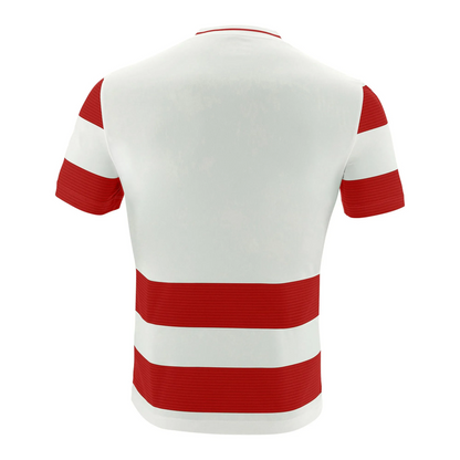 Macron Trikot Alcyon Eco Unisex White-Red Rücken 