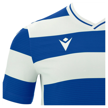 Macron Trikot Alcyon Eco Unisex White-Royal Blue Detail 