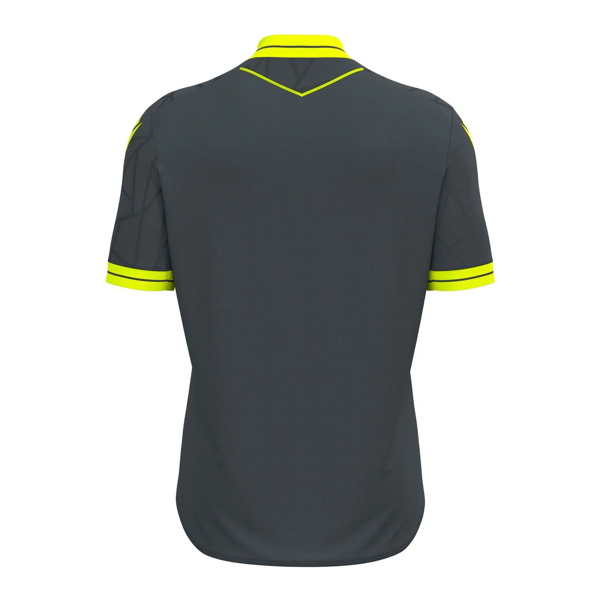 Macron Trikot CERBERUS Unisex Anthracite-Neon Yellow Rücken 