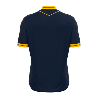 Macron Trikot CERBERUS Unisex Navy-Yellow Rücken 