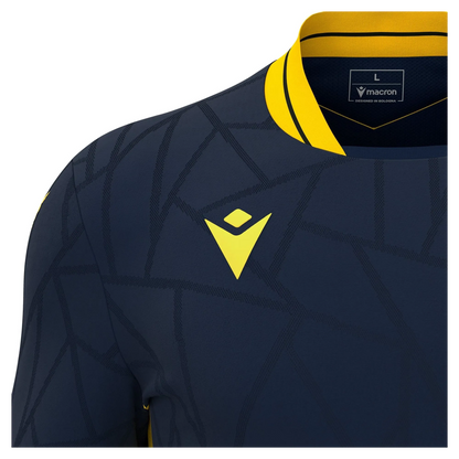 Macron Trikot CERBERUS Unisex Navy-Yellow Detail 