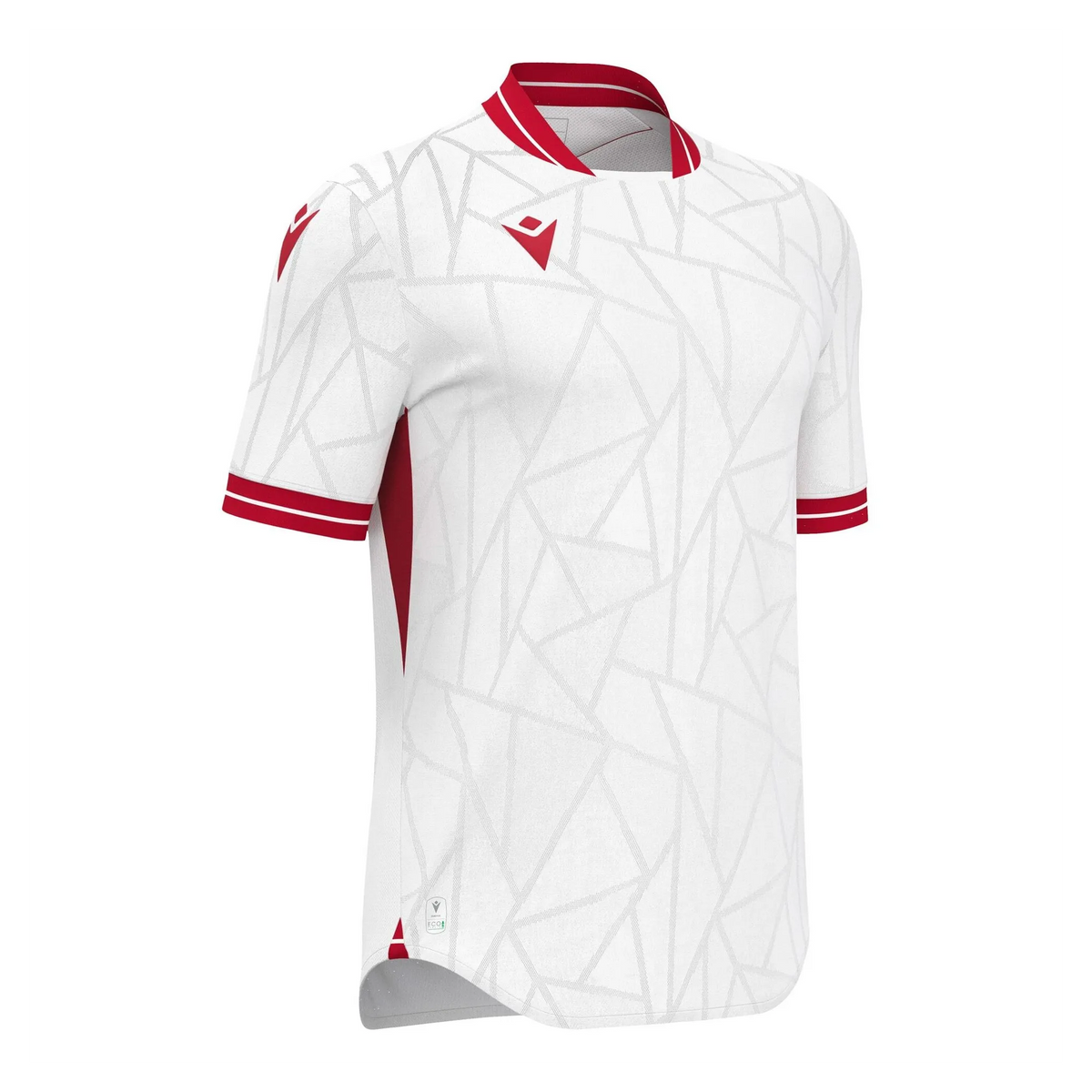 Macron Trikot CERBERUS Unisex White-Red Front 