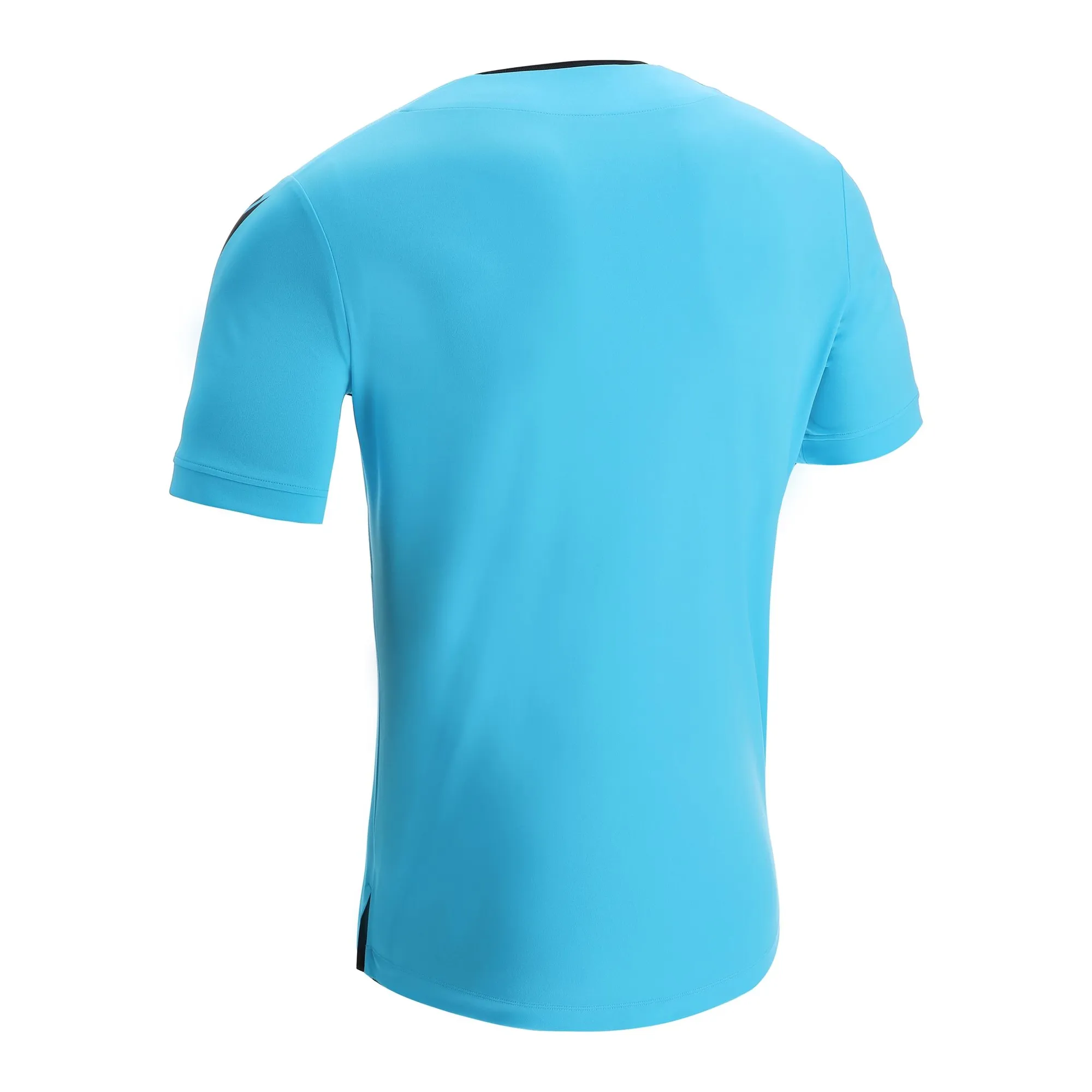 Macron Schiedsrichter Trikot Frisk Kurzarm Unisex Neon Sky Rücken 