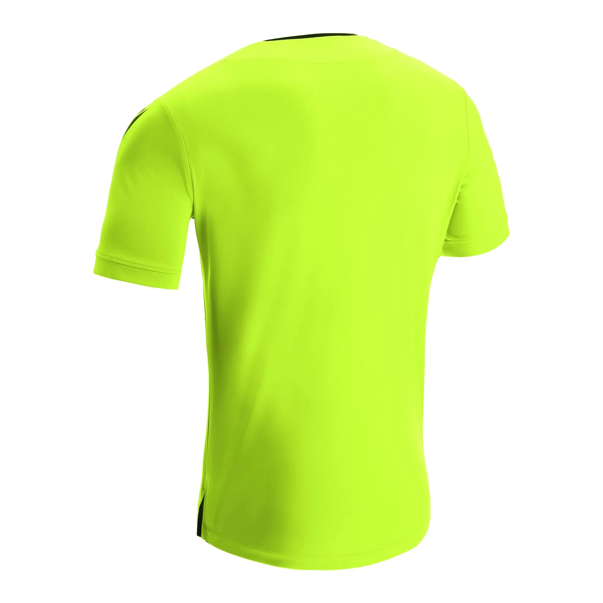 Macron Schiedsrichter Trikot Frisk Kurzarm Unisex Neon Yellow Rücken 