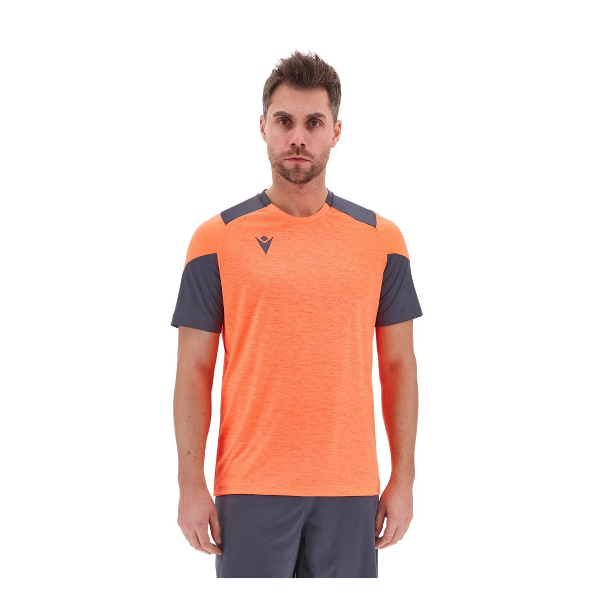 Macron Trikot GOLEM Unisex Neon Coral-Anthracite Front 