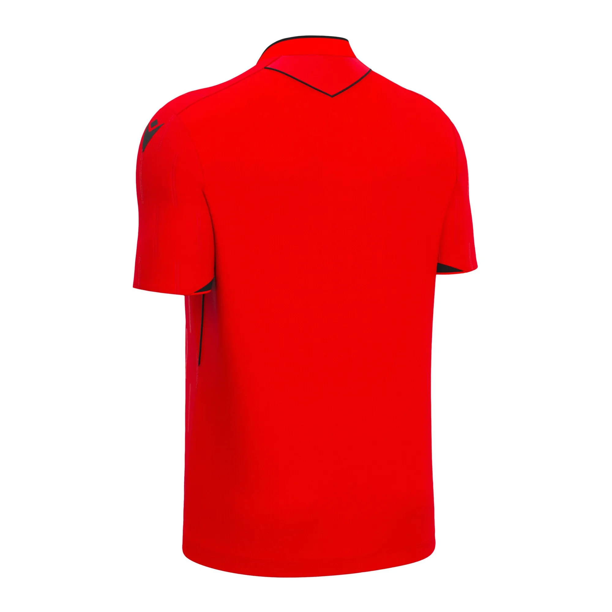 Macron Schiedsrichter Trikot Mendez Eco Kurzarm Unisex Bright Red Rücken 