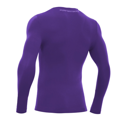 Macron Longsleeve Performance LS Unisex purple Rücken 