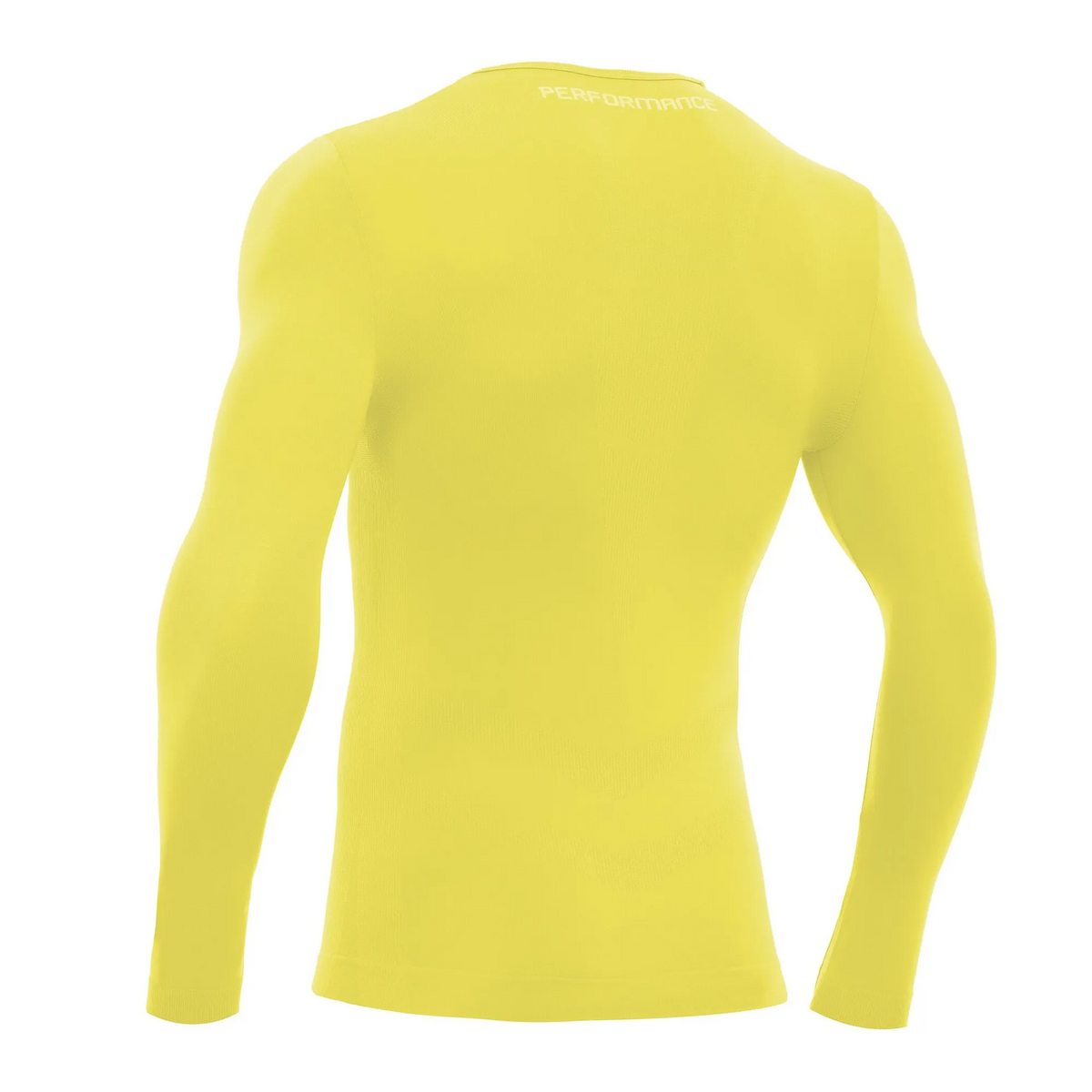 Macron Longsleeve Performance LS Unisex yellow Rücken 
